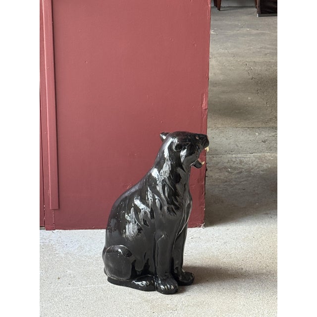 1960s Italian Artist, Black Panther, 1960s, Terracotta For Sale - Image 5 of 13
