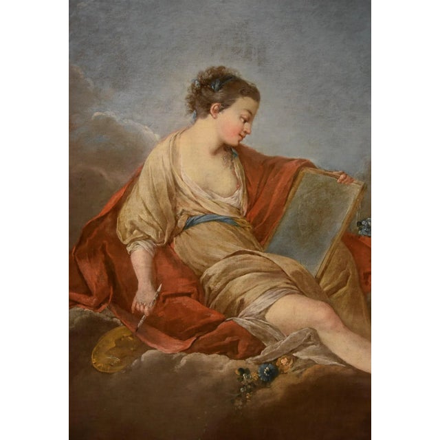 Pierre Charles Trémolières, Figure, 1730, Oil on Canvas For Sale - Image 8 of 14