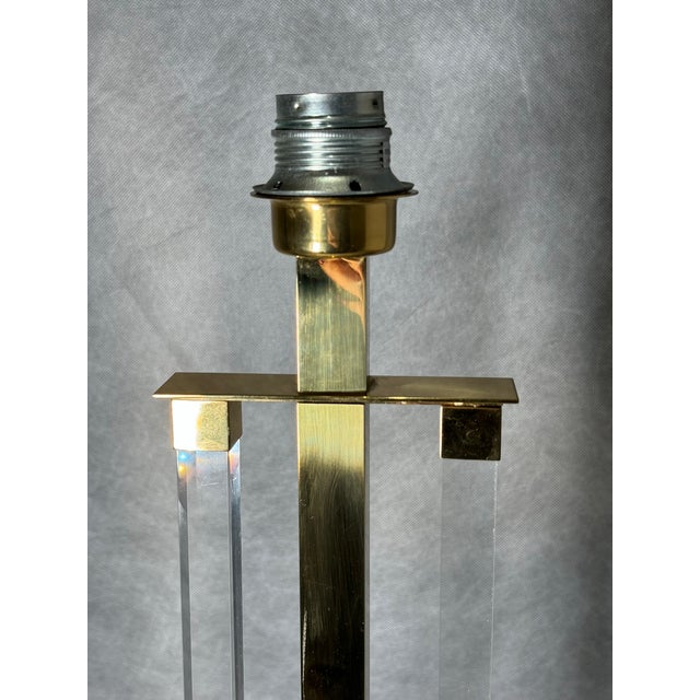 Mid-Century Modern Vintage Hollywood Regency Table Lamp, 1980s For Sale - Image 3 of 9