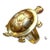 Crafted in 14K yellow gold, the ring features an articulating turtle (head, legs and tail move) motif. The turtle's eyes...
