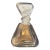 1940s Art Deco Glass Perfume Bottle in the Style of Lalique Glass For Sale