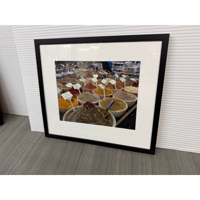 Middle Eastern Spice Market Photograph, Framed For Sale - Image 10 of 12