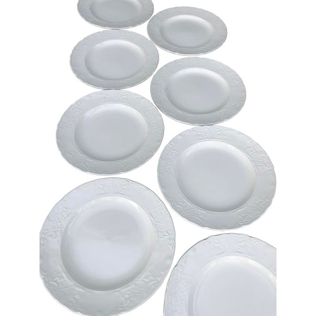 French Provincial Mid 20th Century Johnson Brothers English Ironstone French Provincial Style Salad Plates Set/8 For Sale - Image 3 of 13