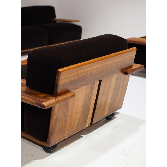 Pianura Modular Seating Group in Brown Mohair by Mario Bellini for Cassina, Italy, 1970s, Set of 7 For Sale - Image 9 of 18