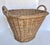 1940s French Woven Wicker Oval Market Basket For Sale In Dallas - Image 6 of 12