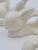 White 1990s Farmhouse Glazed White Ceramic Bunny Napkin Rings-Set of 4 For Sale - Image 8 of 12