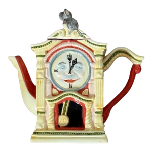 Vintage "Storybook Hickory Dickory Dock" 1996 Dept 56 Decorative Teapot