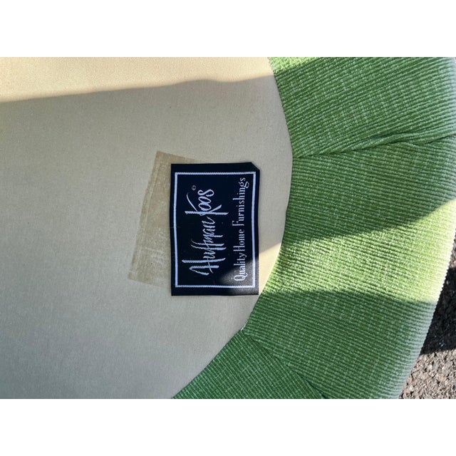Green Huffman Koos Custom Upholstered Club Chairs For Sale - Image 8 of 8