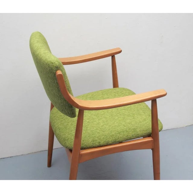 Green Fabric Armchair, 1965 For Sale - Image 9 of 13