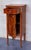 Early 20th Century Pair of HighTall Narrow French Marquetry Nightstands with drawer and door in Burl Oak For Sale - Image 4 of 18