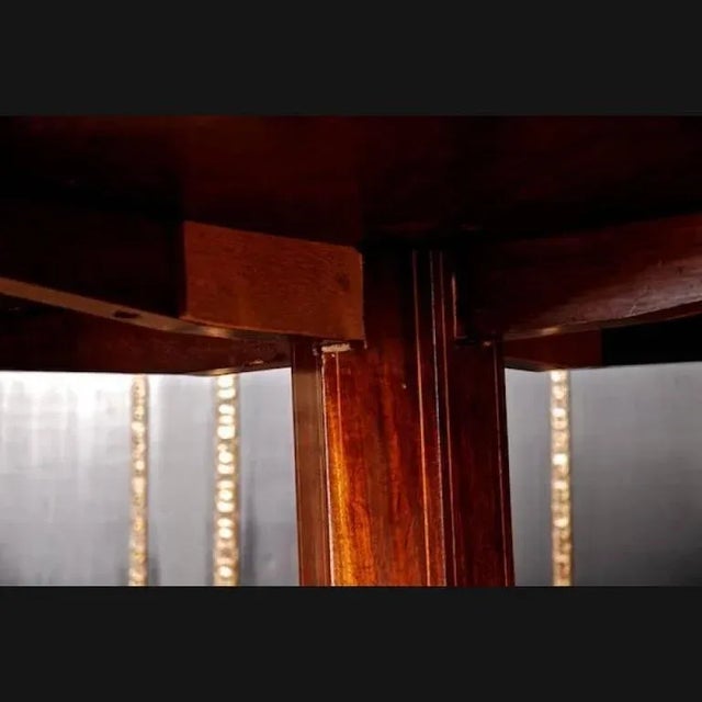 19th Century Biedermeier Style Mahogany Dining Table For Sale - Image 5 of 9