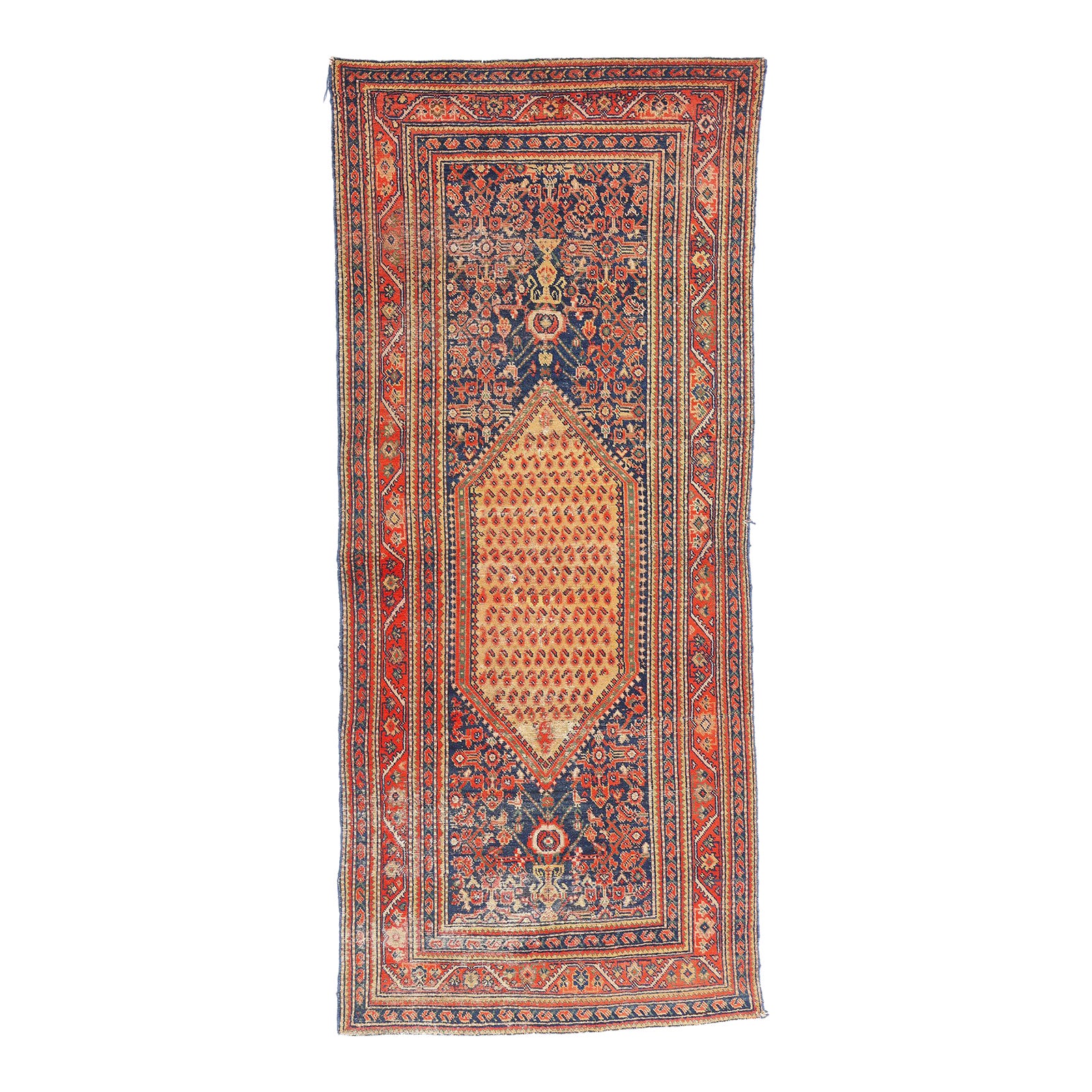 Late 19th Century Persian Malayer Rug Runner, 04'02 X 09'08 | Chairish