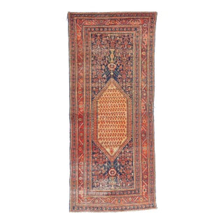 Late 19th Century Persian Malayer Rug Runner, 04'02 X 09'08 For Sale