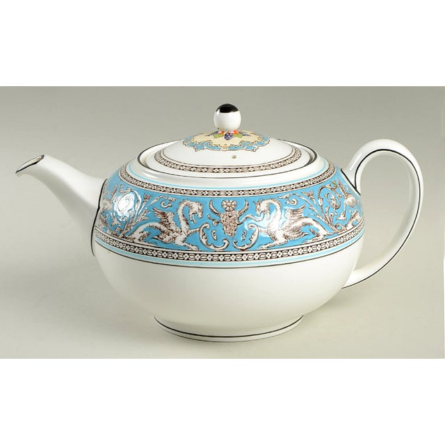 Wedgwood Florentine Turquoise Teapot & Lid Chairish