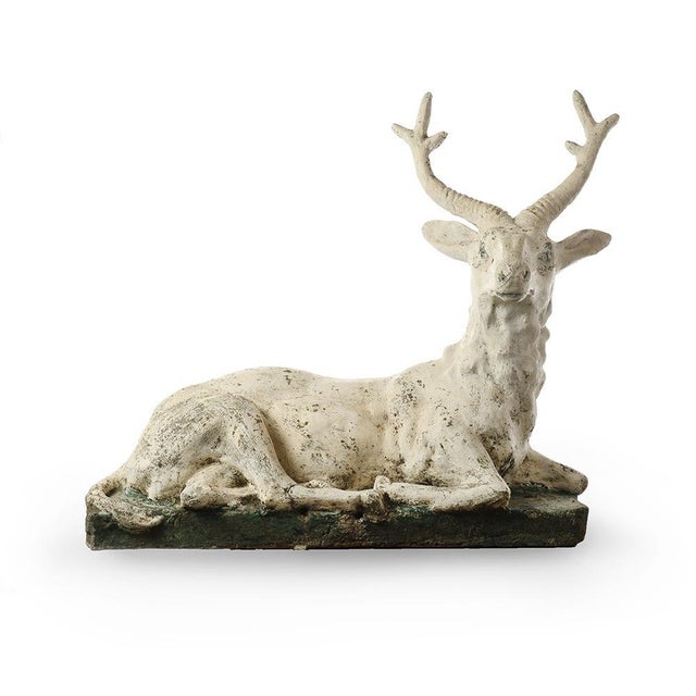 Cement Deer Sculpture For Sale - Image 6 of 6