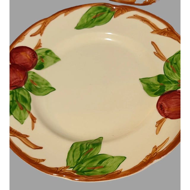 Franciscan China Vintage Franciscan Earthenware Apple Pattern Salad, Dessert Plates- Set of 4 For Sale - Image 4 of 7