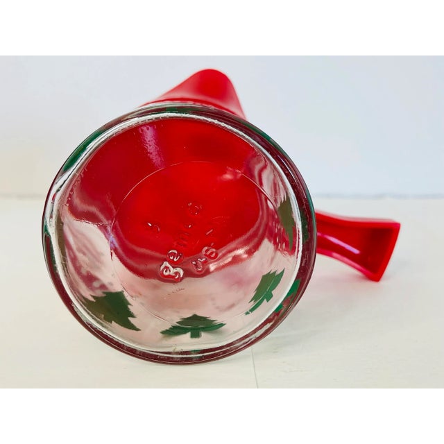 Glass Vintage Holiday Sugar & Creamer Set For Sale - Image 7 of 9