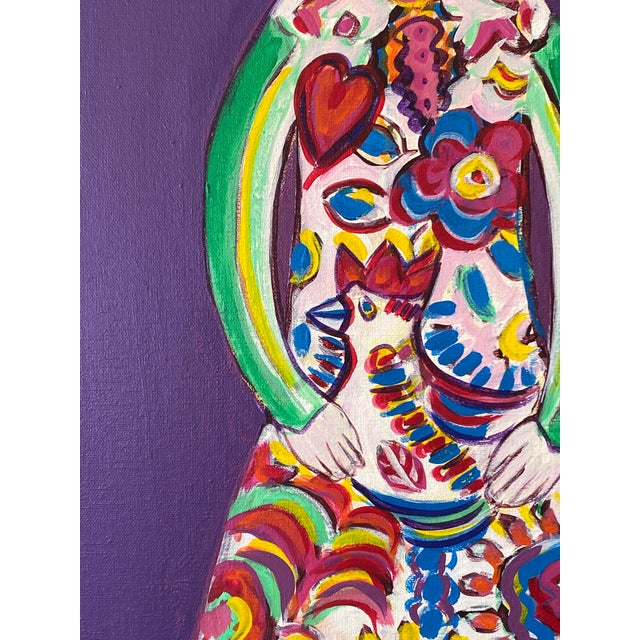 Vintage Molly Schiff still life framed, circa 1970s