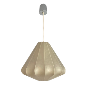 Mid-Century German Cocoon Pendant Light by Friedel Wauer for Goldkant, 1960s