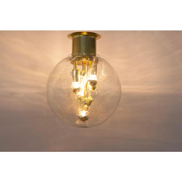 1970s Large Sputnik Ball Flush Mount by Doria, 1970s For Sale - Image 5 of 6