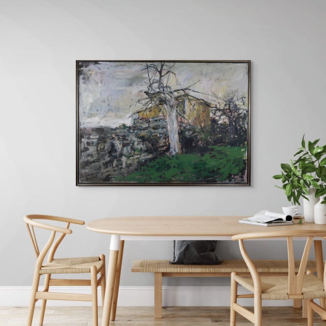 Eugeniusz Wisniewski, Landschaft, Oil on Canvas, 1990s For Sale - Image 4 of 5