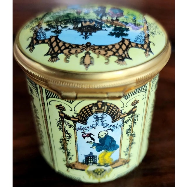 Bilston & Battersea English Fine Enamel Round Box W/Lid For Sale - Image 11 of 11