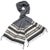 Indian Myra Gray/Ivory Scarf For Sale - Image 3 of 3