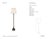 Chapman & Myers by Visual Comfort Signature Cawdor Buffet Lamp in Aged Iron with Linen Shade Designer: Chapman & Myers...