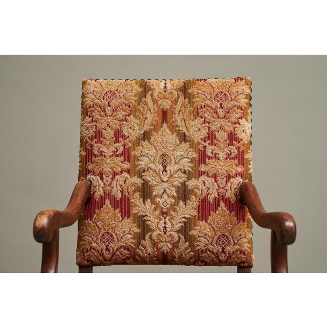 Antique Os De Mouton Chair in Wood and Tapisserie, 1890s For Sale - Image 3 of 13