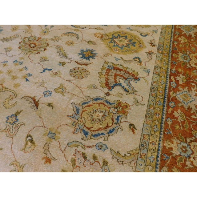 Handmade Indo Persian Rug. 8'x 9'9" For Sale - Image 9 of 18