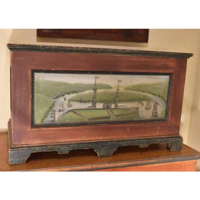 The most unusual American bracket foot blanket chest, late 18th or 19th century. We've had many blanket chests, but I must...