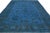 Textile 1990s Shabby Chic Over Dyed Blue Wool Large Rug For Sale - Image 7 of 8