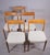 Kontiki Chairs in Walnut and Wool and Cotton Upholstery by Yngve Ekström for Troeds, Sweden, 1950s, Set of 5 For Sale - Image 9 of 9
