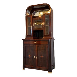 Art Nouveau Cabinet in Mahogany, 1890s For Sale