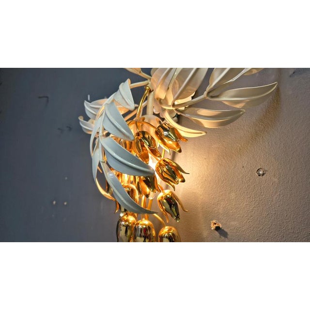 Vintage Floral Wall Lamp from Hans Kögl, 1970s For Sale - Image 3 of 18