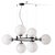 Modern Constellation Chandelier in Black Metal & Glass from Cassina For Sale - Image 13 of 13