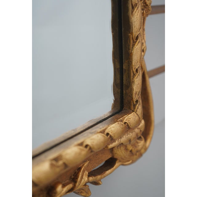 Traditional Friedman Brothers Ornate Gold Framed Mirror For Sale - Image 3 of 12