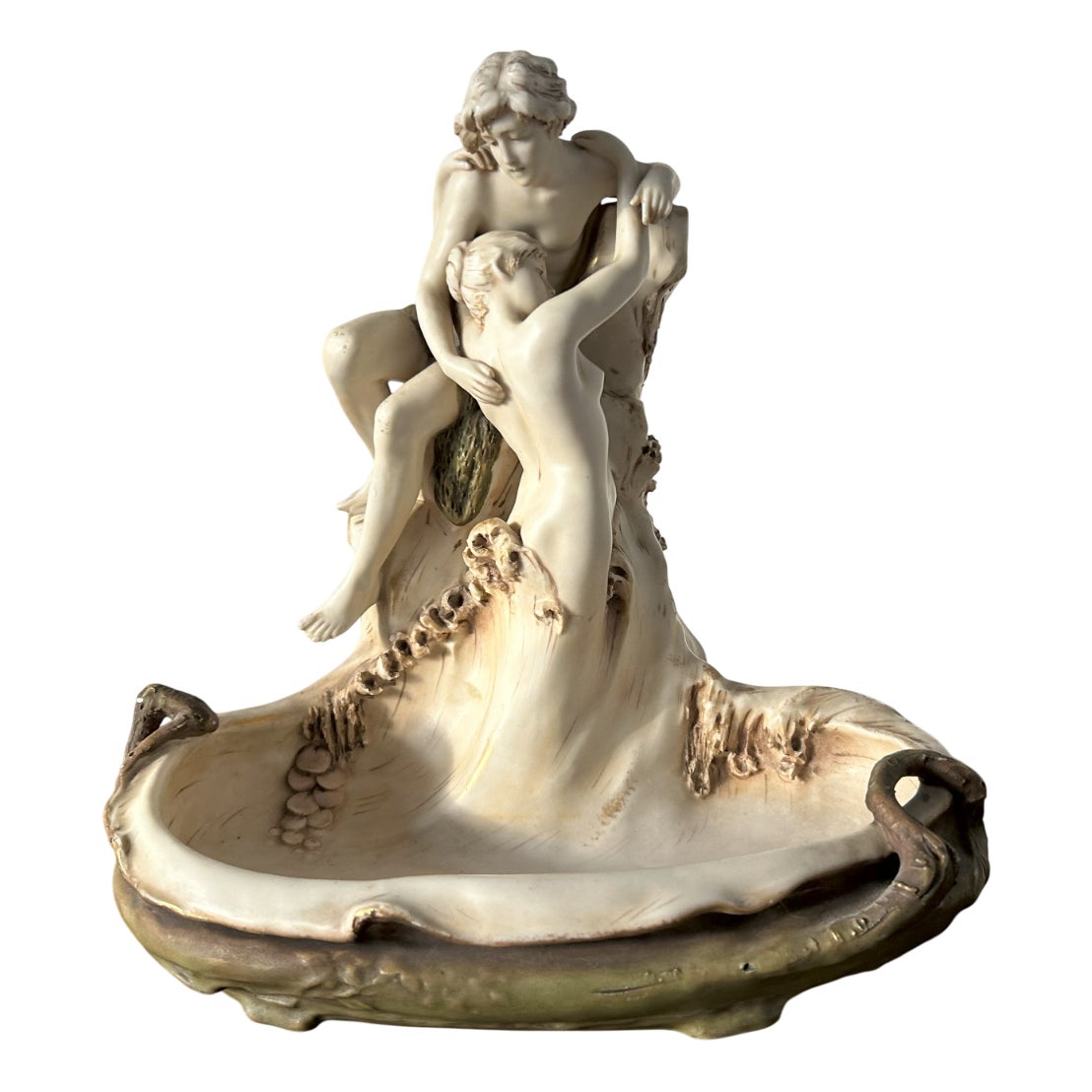 Art Nouveau The Lovers Porcelain Sculpture Group fromRoyal Dux