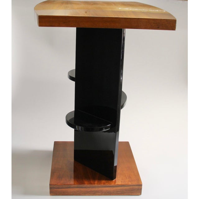 French Art Deco Cubist Side Table, 1930s For Sale - Image 3 of 11