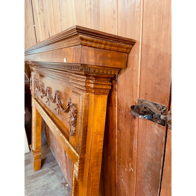 Tiger Maple Mantel Piece For Sale - Image 10 of 14