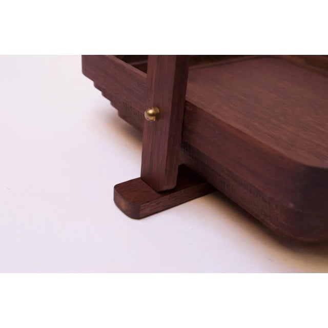 Vintage De Bastiani Collapsible Wooden Basket For Sale - Image 11 of 13