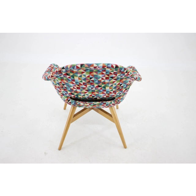 1960s Shell Lounge Chair from Miroslav Navratil, Czechoslovakia, 1960s For Sale - Image 5 of 9