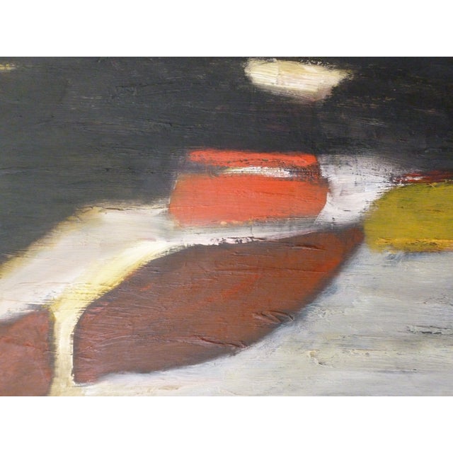 This one took a while to get everything in the right place. Original oil and acrylic painting on stretched canvas.