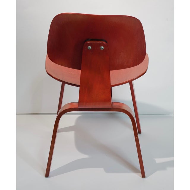 Mid 20th Century Red Eames DCW For Sale - Image 12 of 15