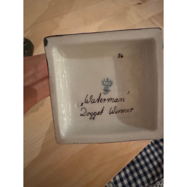 1910s Sitzendorf Dresden Porcelain 'Waterman Doggett Winner' For Sale In New York - Image 6 of 7