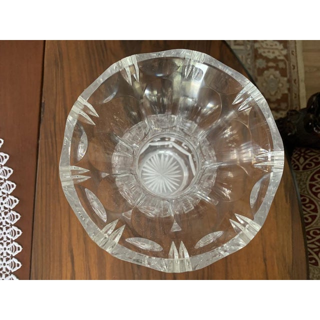 Large Crystal Vase, 1970s For Sale - Image 3 of 18