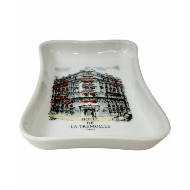 Hotel De La Tremoille Paris France Porcelain Ashtray Dish For Sale In Washington DC - Image 6 of 12