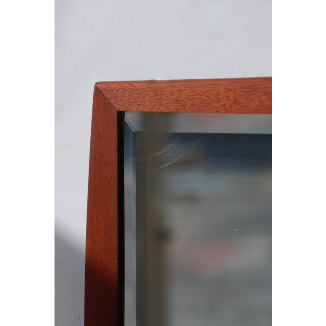 Mid-Century Modern Scandiavian Rectangular Teak Mirror, 1960s For Sale - Image 3 of 6