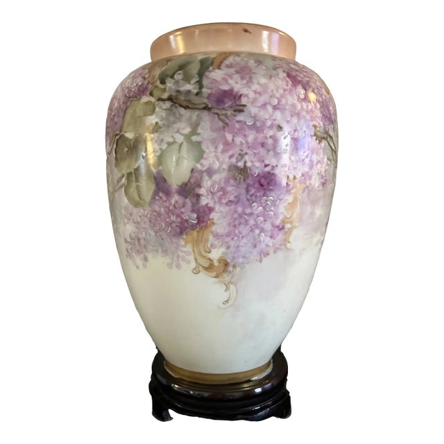 Antique Floral Vase For Sale