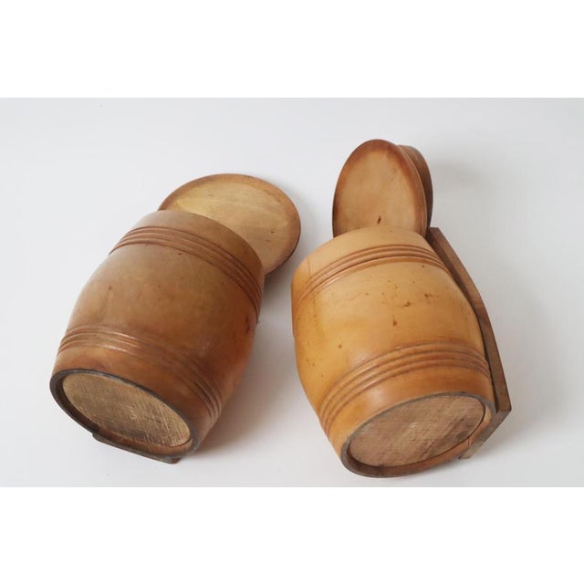 Victorian Treenware Hanging Salt Boxes, 19th Century, Set of 2 For Sale - Image 12 of 13